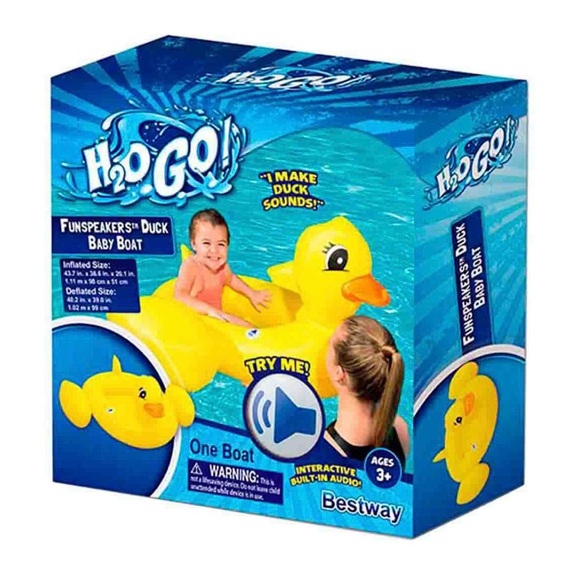 Bestway H2OGO Funspeakers Duck
Inflatable Baby Boat - Picture 4 of 5